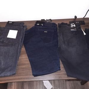 Jeans all size 24. Hugo boss  A.G  Joe's Armani